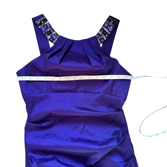 Elegant Purple Halter Dress size 8 - Picture 9 of 11